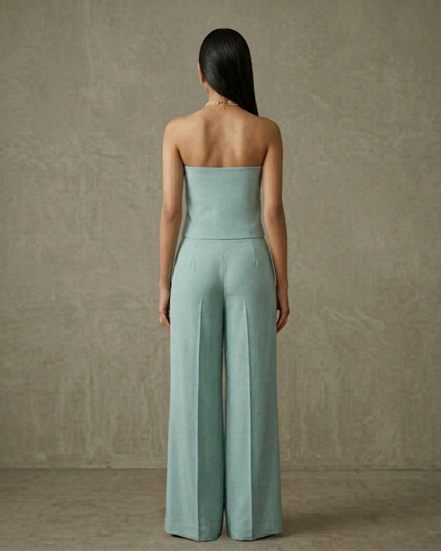 IHSAR Blue Bell Bottoms in Blue – back view
