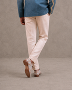 IHSAR Off White Tailored Trousers in Off-White – back view